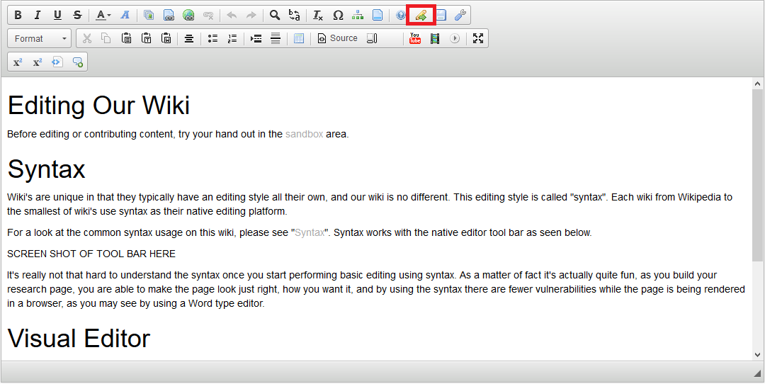 Visual Editor