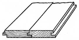 tongue and grooved flooring
